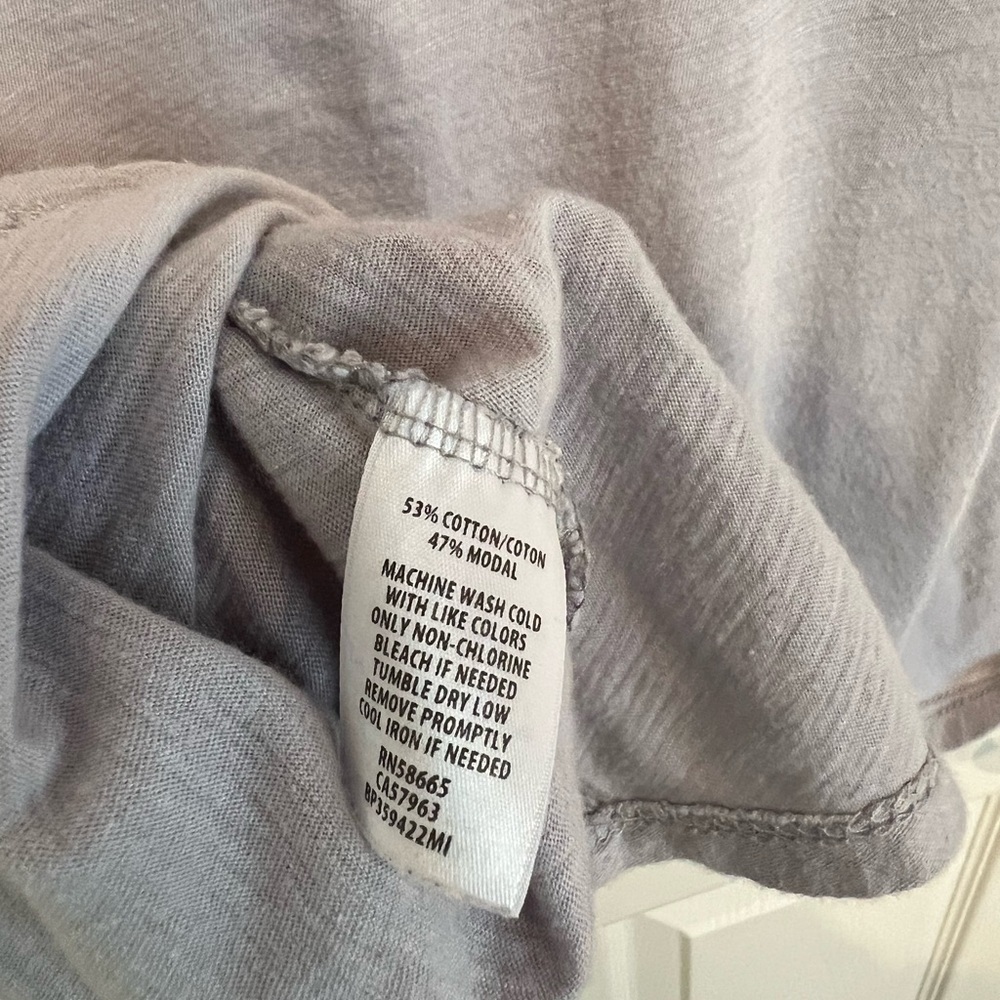 BP Short Sleeve T-Shirt Scoop Neck with Front Knot in Grey Nordstrom - Picture 15 of 15